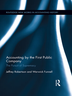 cover image of Accounting by the First Public Company